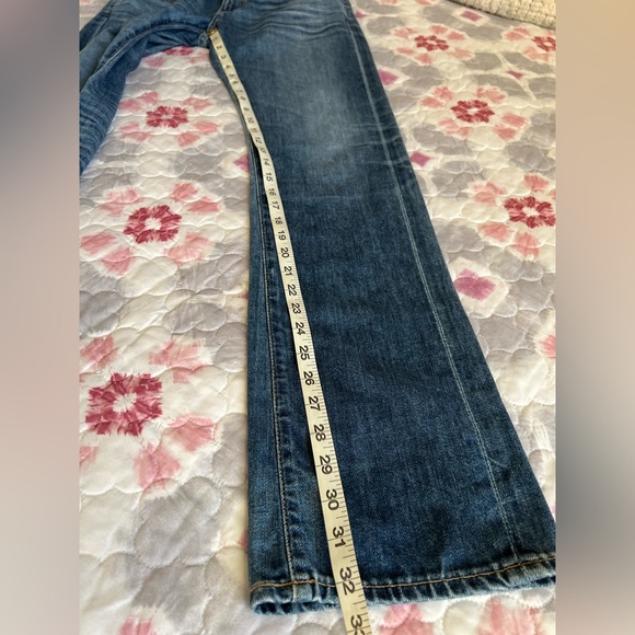 Ag Adriano Goldschmied Tomboy Relaxed Straight Leg Blue Jeans Made in USA 27R - Picture 7 of 16